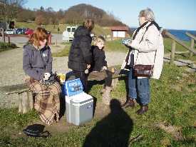 Cold picnic - very cold, even the food and drink.