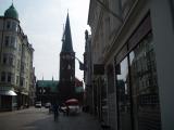 På vej mod Brabrandstien/Årslev Engsø: Århus Domkirke.