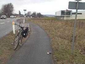 Cole & rundstykke p cykelstien.