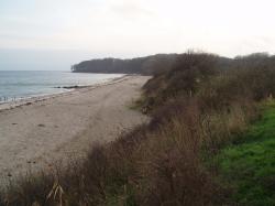 this is how empty the beach at moesgaard can be. but come again next summer, and it will be totally crowded.