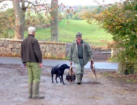 Den gamle mand med overvgt. The old man and his overweight.