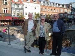 Posing at the centre of Aarhus.