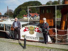 A lovely day at Silkeborg - old boat and old.....