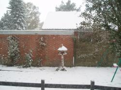 from our sitting room window, snow on november 1st. it is too much - and hard to believe.